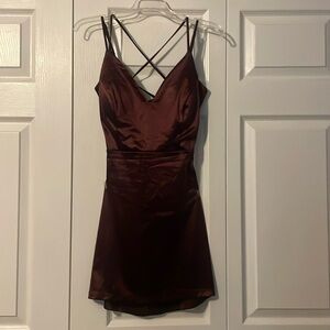Windsor Maroon Formal/Homecoming Mini Dress